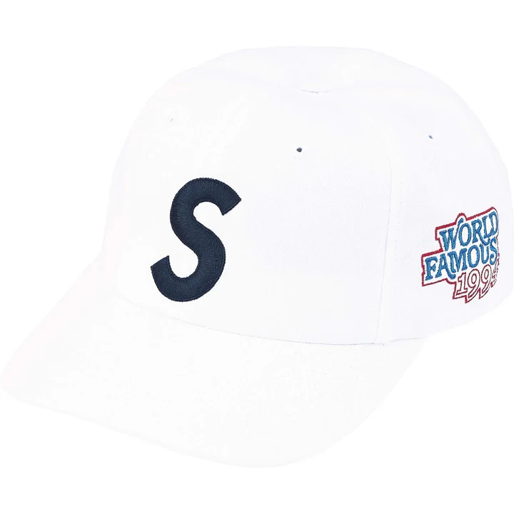 シュプリーム 2026キャップ SS26 Supreme World Famous S Logo 6 Panel Cap Hat White 2026 | eBay
