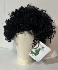 Swiking Curly Afro Wigs Short Black Wig Unisex Rocker Wig