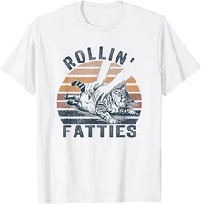 Rolling Fatties Funny Cat Meme for Cat Lovers and Kit Unisex T-Shirt