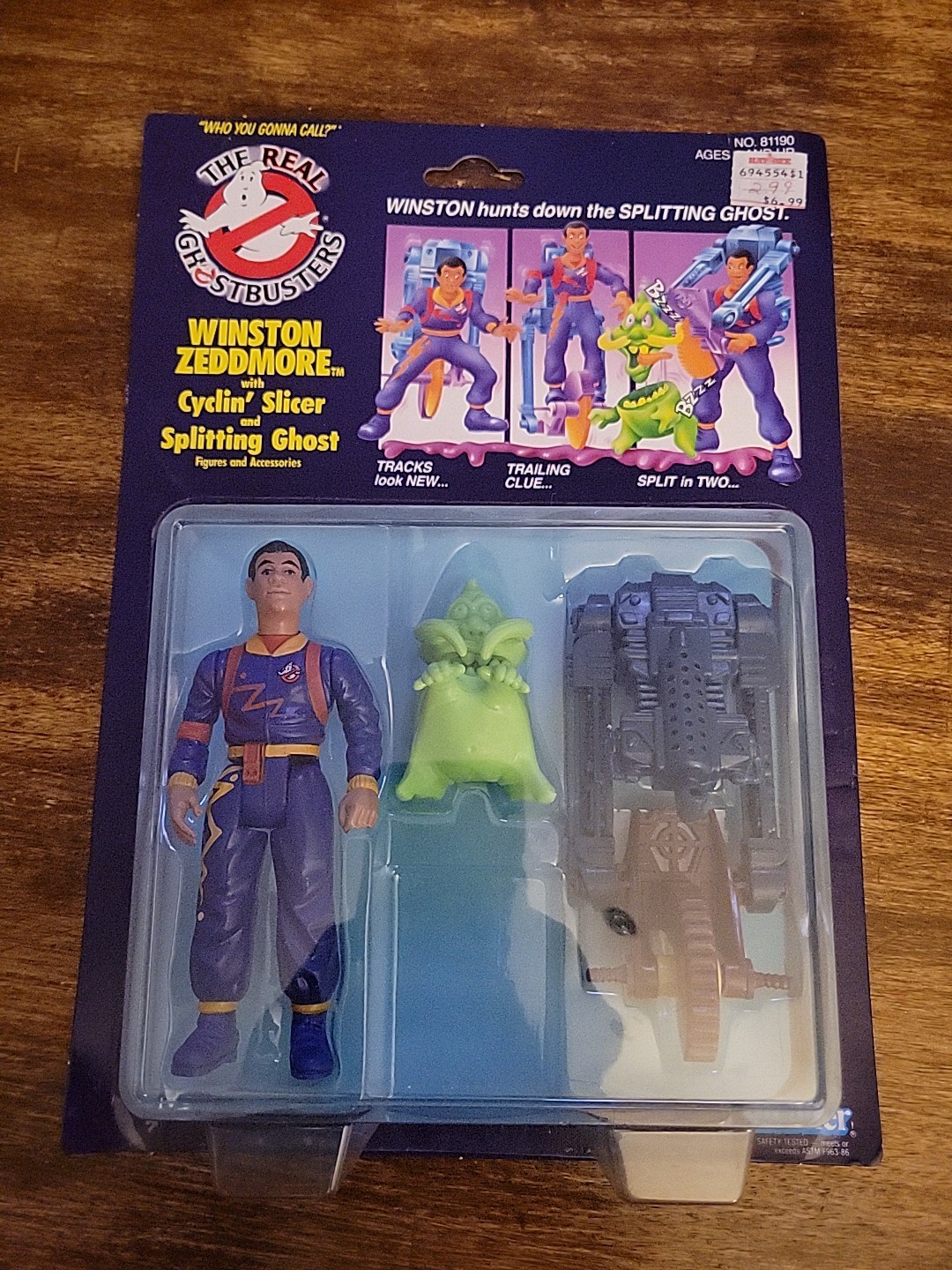 Vtg 1986 The Real Ghostbusters Winston Zeddmore Power Pack Heroes - Sealed!