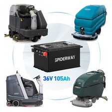 36V 105Ah Lithium LiFePO4 Battery Kit for Tennant Nilfisk Nobles Floor Scrubber