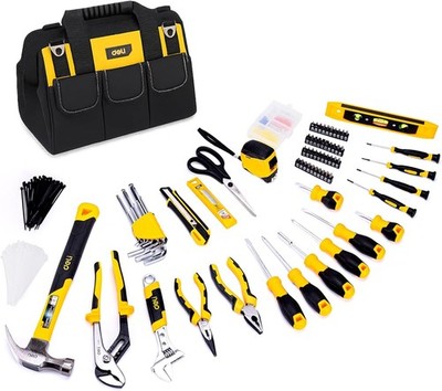 DELI 355 Piece Home Tool Set Household Repairing Kit Bag