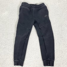 Nike Tech Fleece Jogger Pants Boys Large Black Tapered Sweatpants HV5869-010