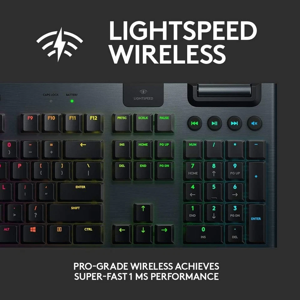 Logitech G915 LIGHTSPEED Wireless RGB Mechanical Gaming Keyboard GL open seal - Image 4 of 4