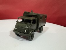 Roco Mercedes-Benz Unimog S 404 Kofferaufbau H0 1:87 Dunkelgrün Beklebt