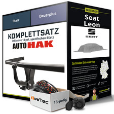 Anhängerkupplung starr für SEAT Leon +E-Satz (AHK und ES) PKW kpl. NEU