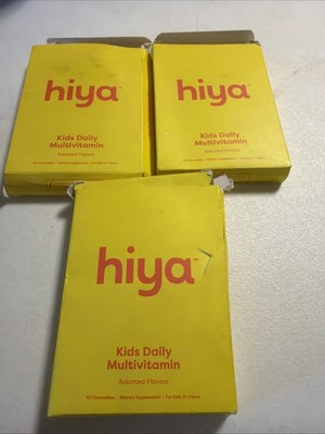 3 Packs - Hiya Children s Daily Multi-Vitamin