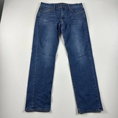 Jeans LUCKY BRAND 221 denim dritto blu uomo 34x32 casual lavaggio scuro - Foto 3 di 11