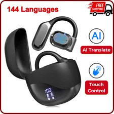 AI Translation Earbuds Real Time 144 Language Translator Earbuds iPhone Android