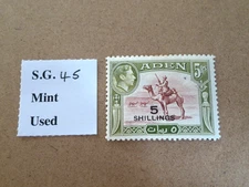 ADEN KGVI 1951 5 SHILLINGS OPT LMM
