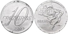 Brazil - Brasil 10 Cruzeiros Centavos 1965-1994 - Various Years