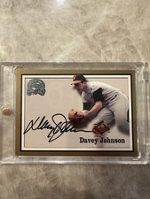2000 Fleer Greats of the Game Davey Johnson AUTO AUTOGRAPH BALTIMORE ORIOLES MLB