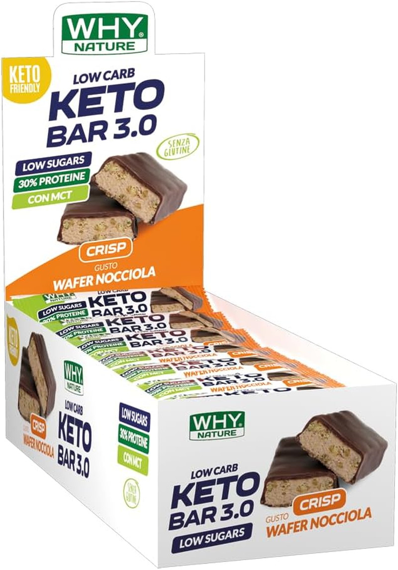 KETOBAR 3.0 - Barrette Proteiche Ricoperte Di Cioccolato - Snack Proteici per Di