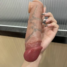 Male Cock-Girth-Enlarger-Enhancer-Penis-Extension-Extender-Sheath-Sleeve-Men Big