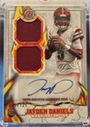 Jayden Daniels 2024 Topps Resurgence - Ignite Rookie Patch Dual Autograph /125