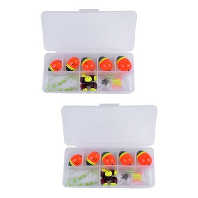  2 Sets Anglerbedarf Angelzubehör Flussangelausrüstung Fischereizubehör Kit