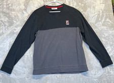 Vintage FILA Sweatshirt Women's XL Two Tone Box Logo Throwback Streetwear 90's