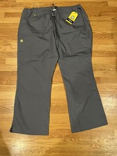 Wonder Wink Women s Scrub Drawstring Pants Pewter 3XL New W/Tags
