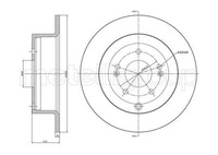2X Metelli Bremsscheibe 23-1143C FüR Hyundai