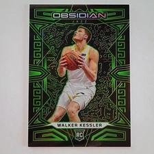 2022-23 Panini Obsidian #167 Walker Kessler RC Electric Etch Green /25