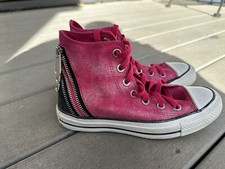 CONVERSE Chuck Taylor All-Star CT Tri Zip Hi Pink Womens Size 5.5 OR Youth 3.5