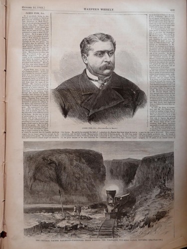 Cuban Revolution NYC Stock Exchange Harper's Reconstruction newspaper 1869 issue - Picture 12 of 14