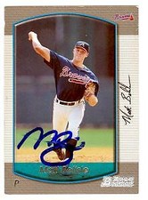 Matt Belisle autographed baseball card (Atlanta Braves) 2000 Topps Bowman #330