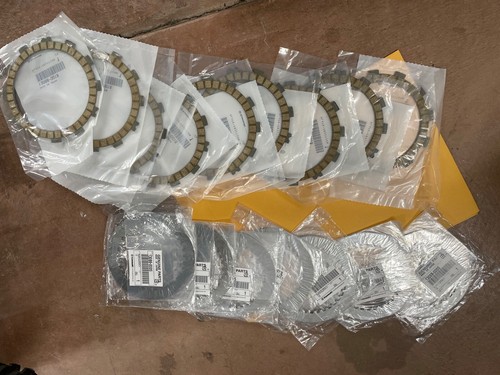Kawasaki oem steel clutch plates (7) 13089-0005 Friction (9) 13088-0018 kx250f
