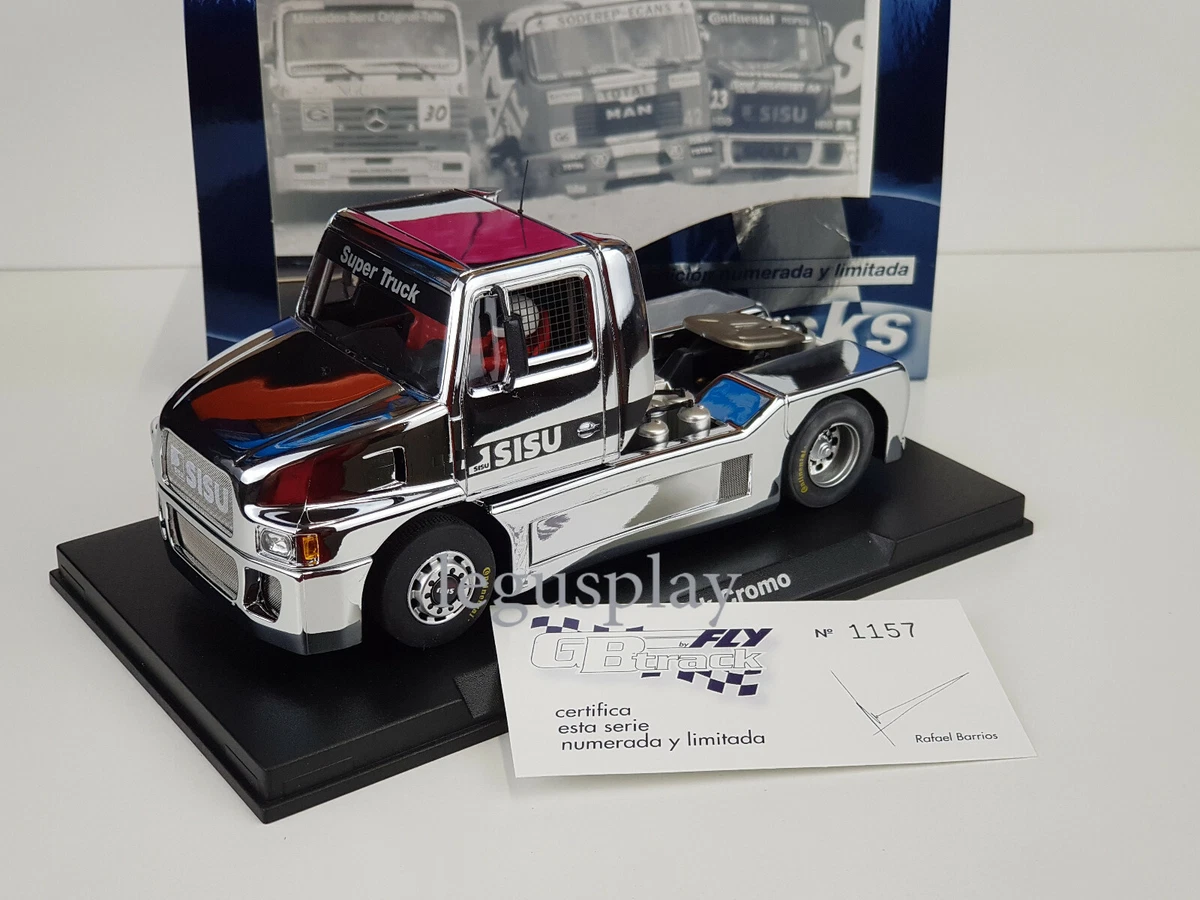 Slot scx scalextric Truck fly Gbtrack Sisu Super Truck Cromo Lted. Edition