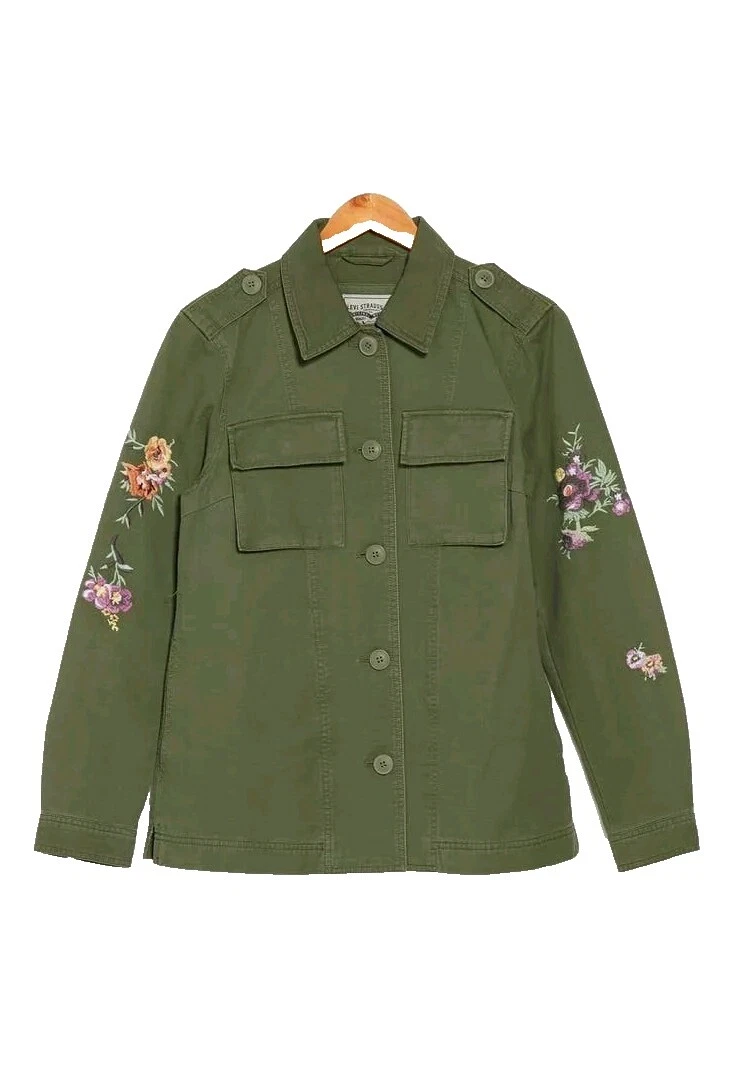 Chaqueta militar Levi's sólido abrigos, chaquetas y chalecos para Mujeres