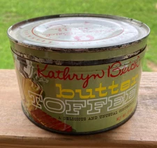 Vtg. Kathryn Beich Butter Toffee Tin--Free Ship