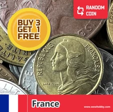 France Coin | 1 Random Collectible Old French Coin for Coin Collecting