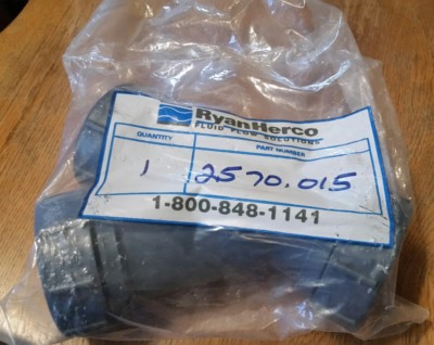 Ryan Herco 1&1/2  45° WYE fitting 2570.015 8301 FUSEAL POLYPROPYLENE  joint NEW 
