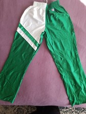Vtg 70s Champion Made in USA track, running, cheer Warm Up M, shiny bright green