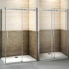 6/8mm Nano Schiebetür Nischentür 100-160x19...