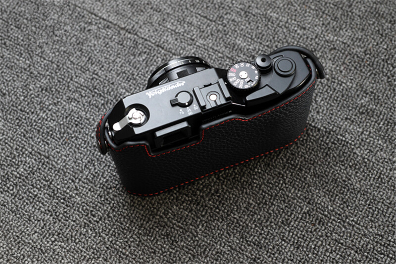 Funper VOIGTLANDER Bessa R Camera Half Case Genuine Leather