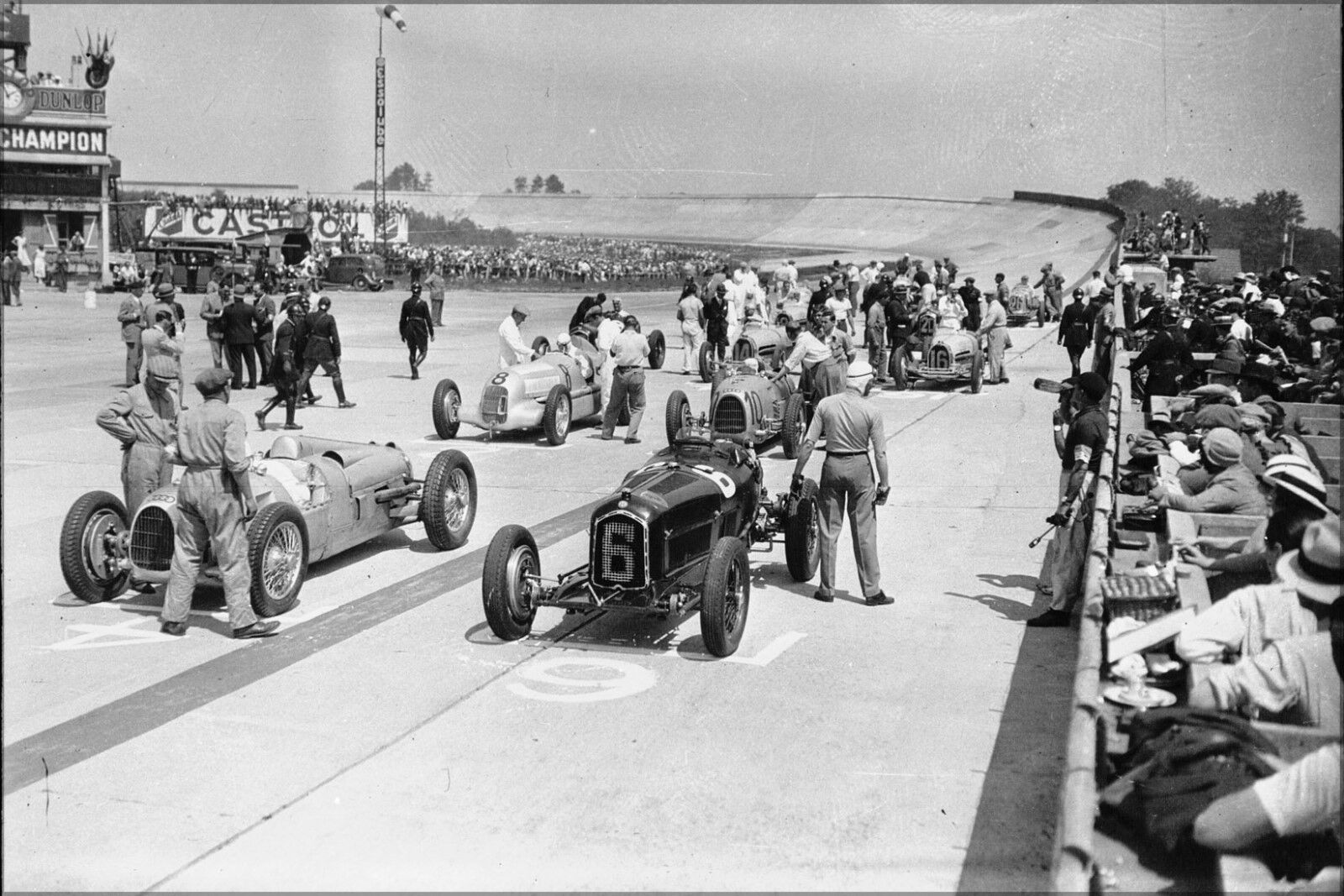 Poster, Many Sizes; Grid Of The 1934 French Grand Prix Popularne uzupełnienie