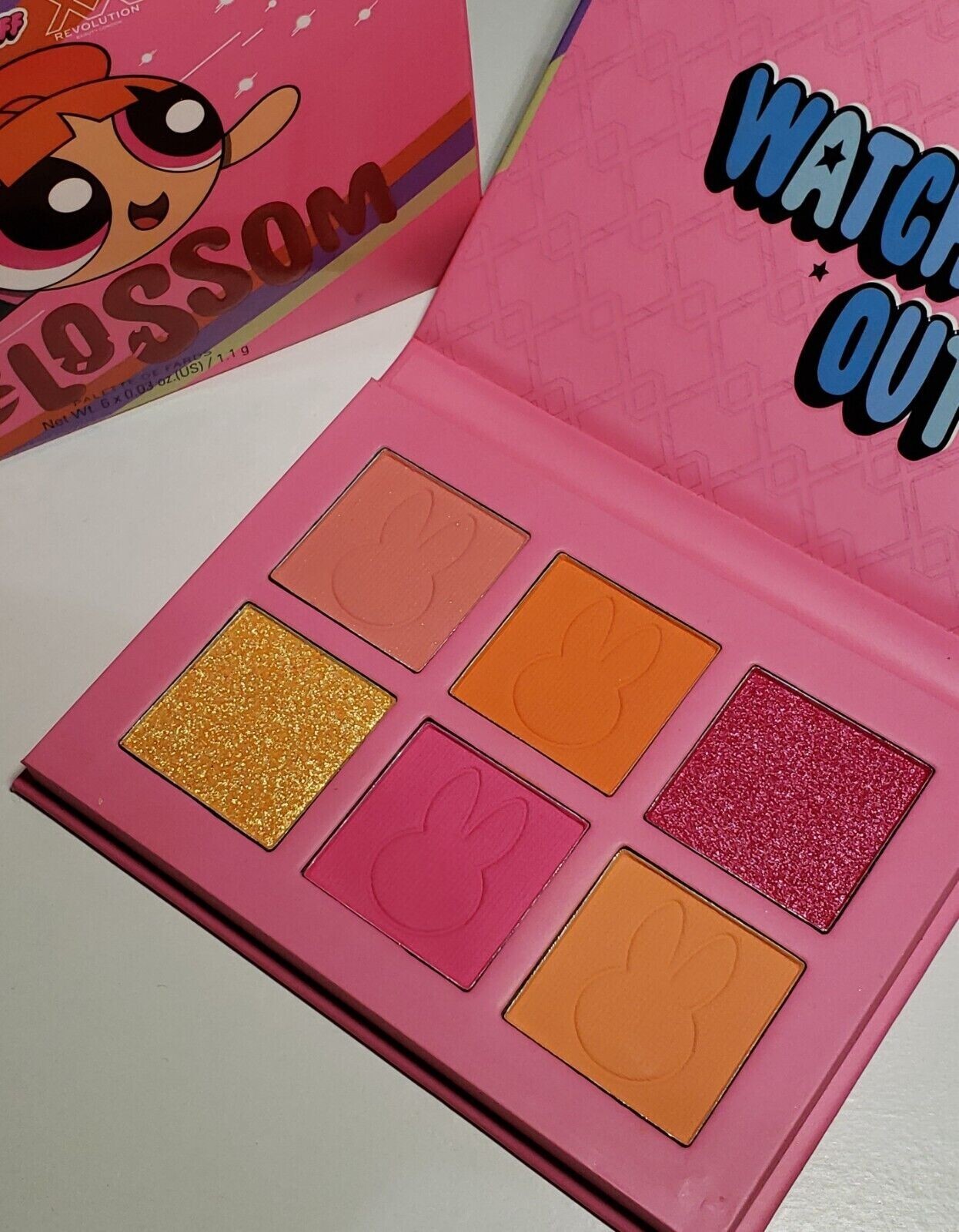 Revolution Power Puff Powerpuff Girls Blossom 6 Pan Eyeshadow Palette ...