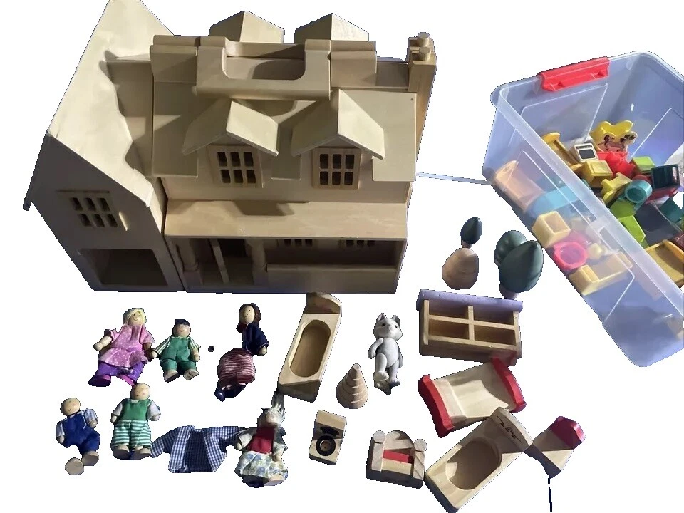 Casinhas de boneca de Madeira Melissa & Doug e Caixas de Sala