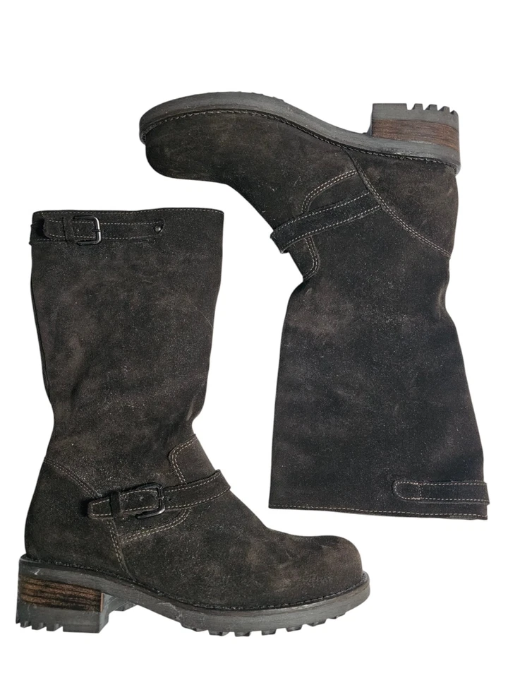 La Canadienne Womens Boots Size 7 Brown Suede Collen Waterproof Lug Sole Outdoor - Image 2 of 4