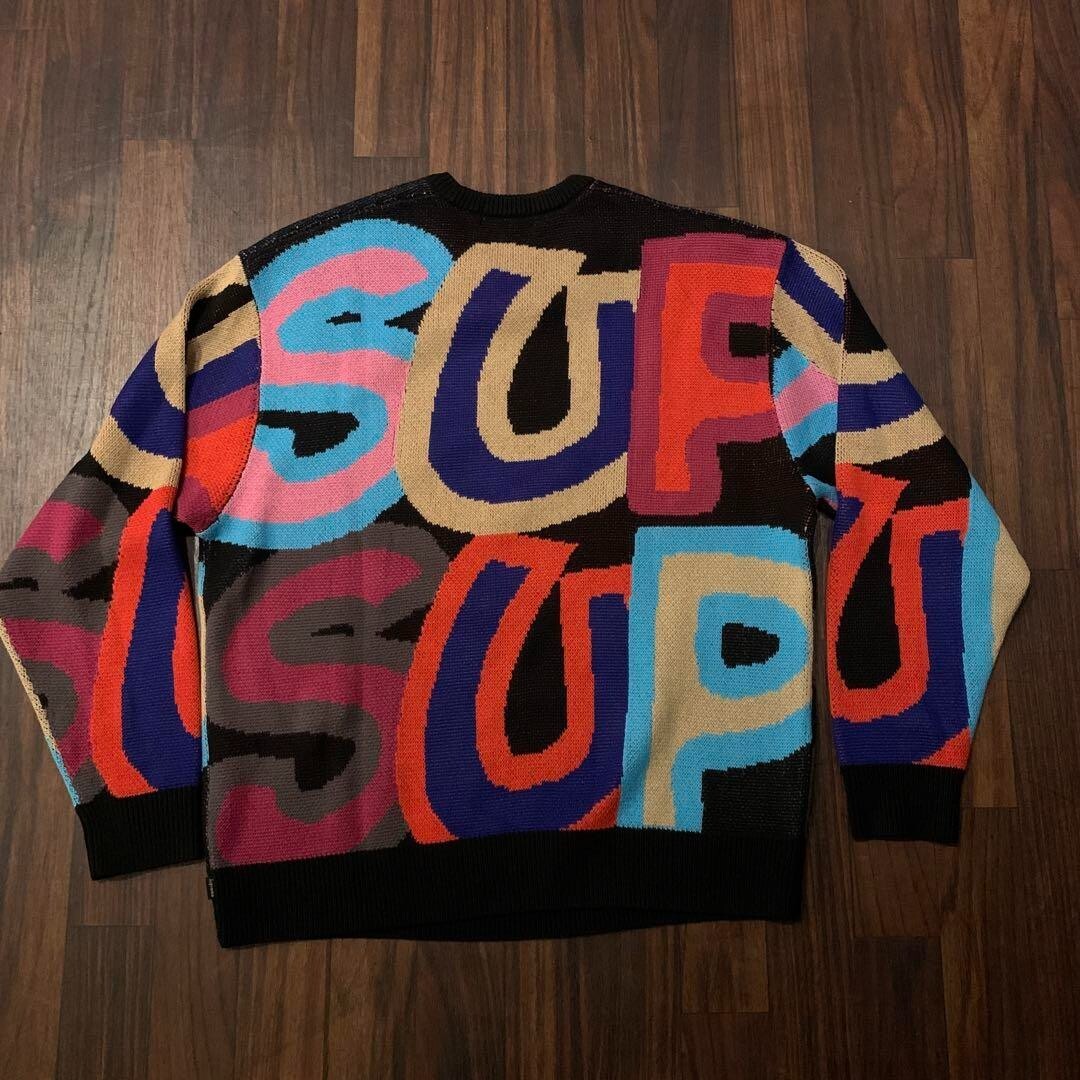 supreme smurfs sweater black s | southernexpo.com