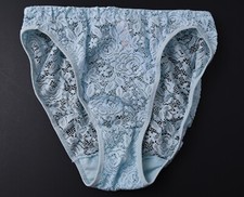 Vintage Victoria's Secret 90s Stretch Lace High Cut Brief Panty Size SMALL