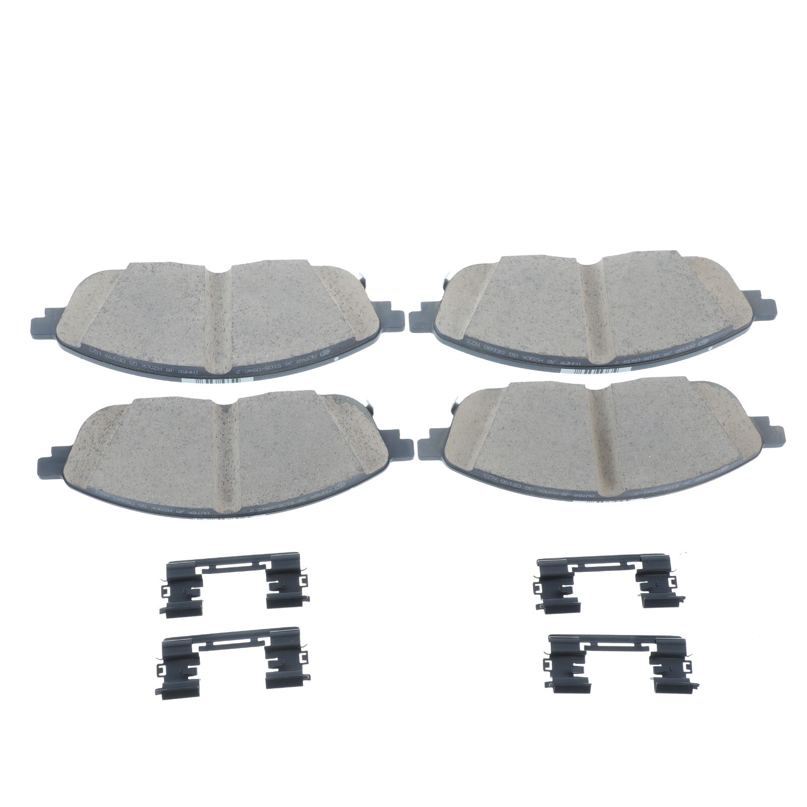 Kit de pastillas de freno delanteras para Jeep Grand Cherokee 2021-2025 (N/P 68532949AB)