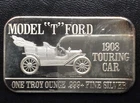 Mark IV Mint Model T Ford 1908 Touring Car Silver Art Bar A2268