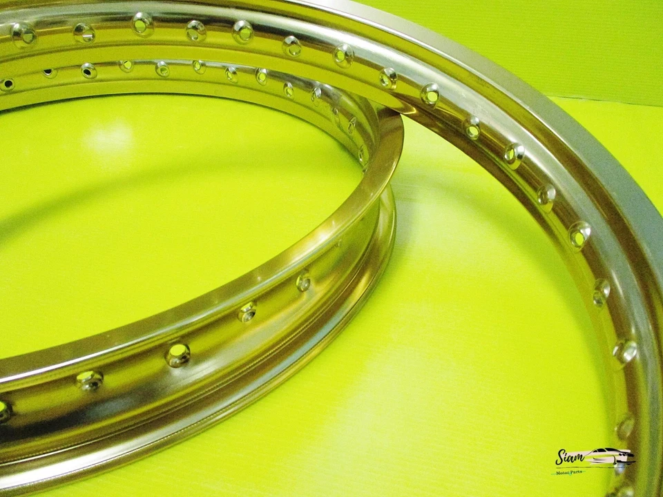 HONDA XL600R 1983-1987 F & R ALUMINIUM GOLD WHEEL RIM SET **si1302** - Imagem 2 de 4