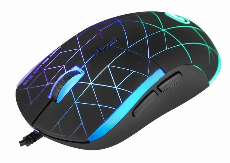 Gaming Mouse USB 2.0, 7 LED Colours Adjust up to 4000DPI 6Buttons PC Laptop M115 - Image 2 of 3