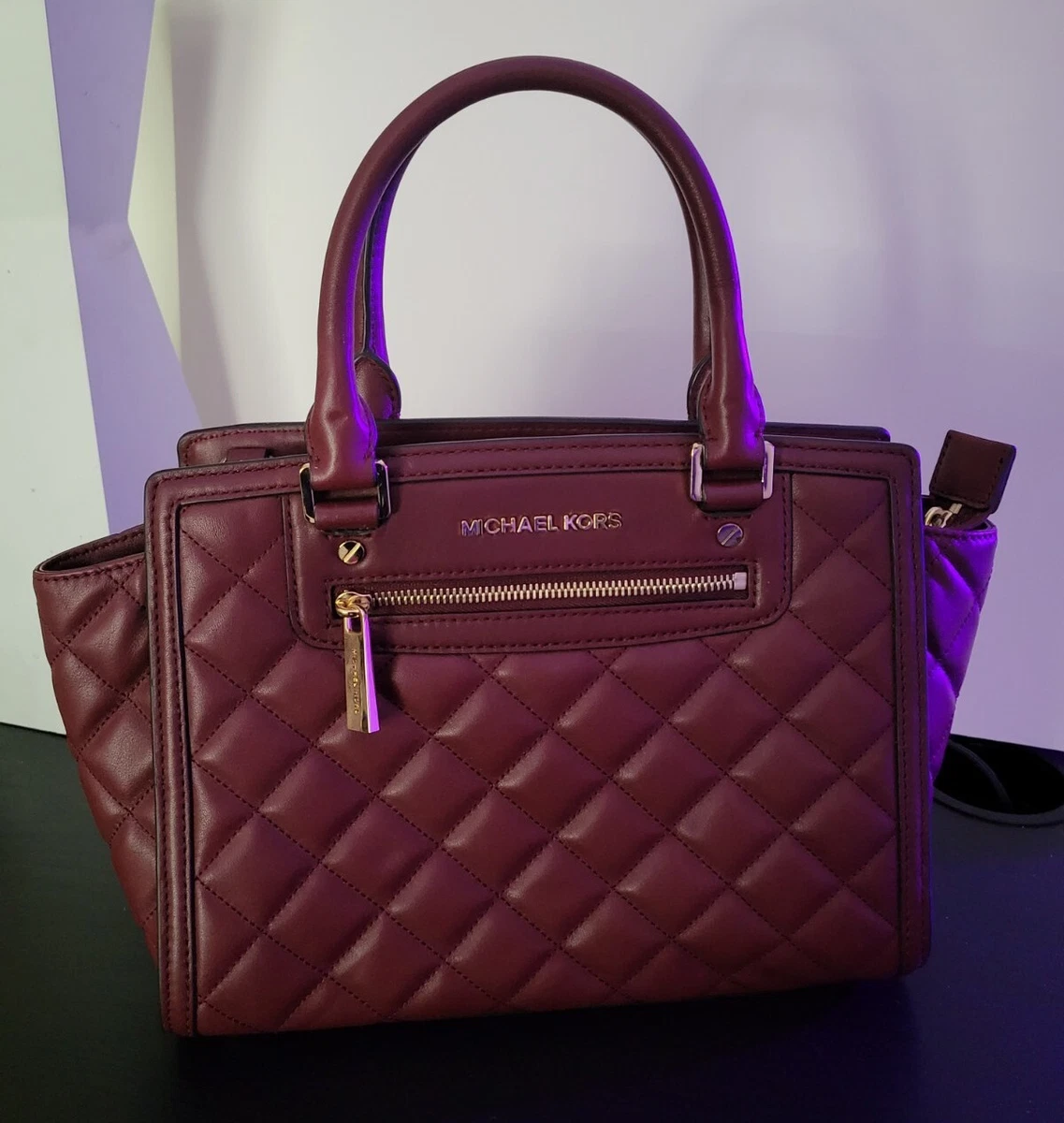 Michael Kors Selma Medium Quilted Leather Satchel UNUSED No