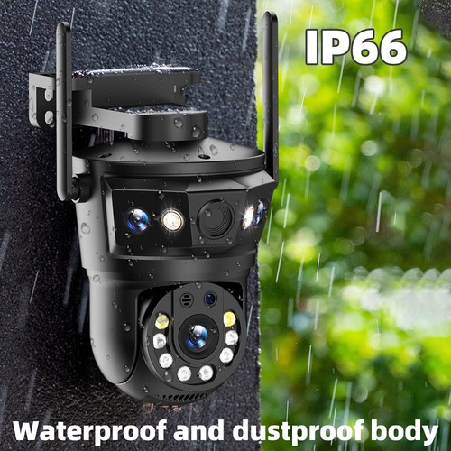 3-Lens 9MP Wifi Security Camera Wireless System Outdoor Home Night Vision Cam - Picture 8 of 10