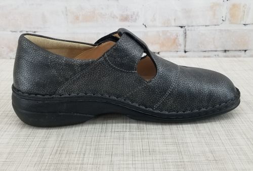 Finn Comfort Nashville Nerosilver Pony Mary Jane Leather Shoe Women's EU 41 NWOB - Picture 7 of 10
