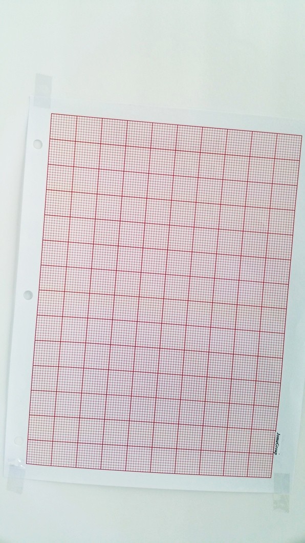 JOMA Graph Paper 2mm Grid Sheets 261mm x 183mm (50Pages) magenta 1 pt Lines NEW
